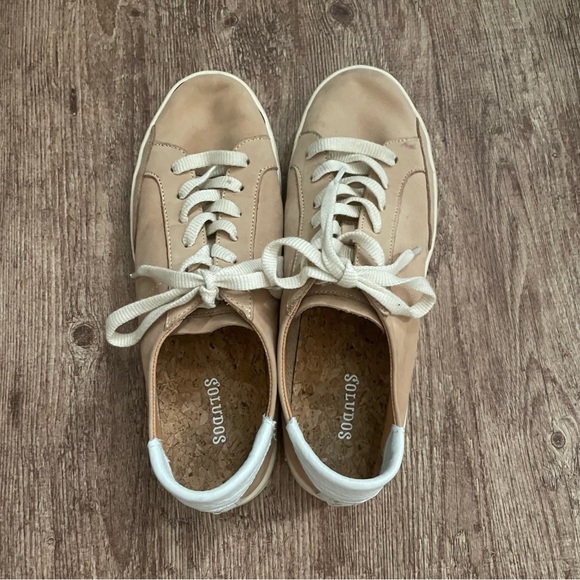 Soludos The Ibiza Classic Sneaker Sand Tan Size 8.5 - Picture 6 of 10